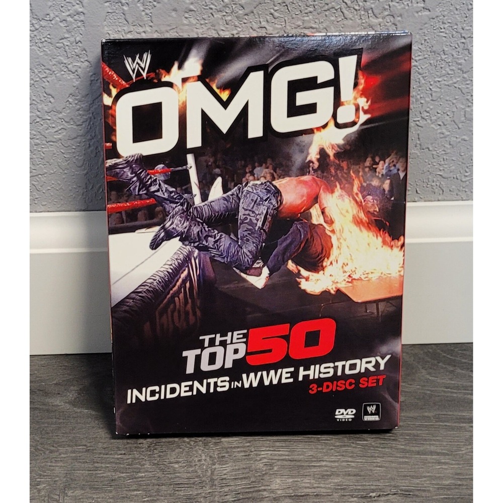 WWE Home Video - OMG! The Top 50 Incidents In WWE History 3-Disc DVD Set